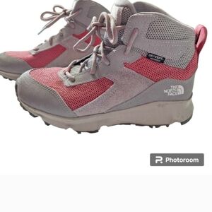 The North Face Pink and Gray Hiking Boots